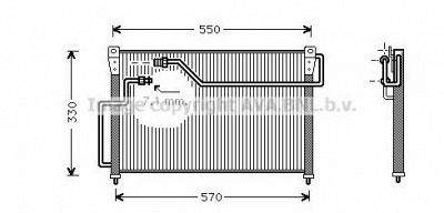 AVA QUALITY COOLING mz5107 -  Конденсатор, кондиционер